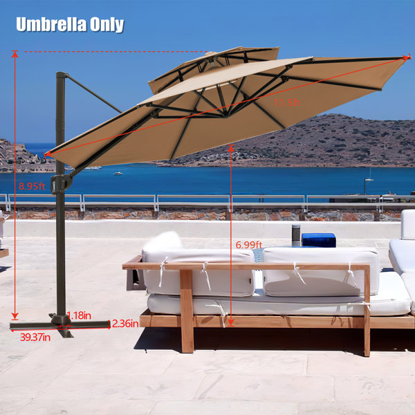 Best cantilever patio hot sale umbrella for wind